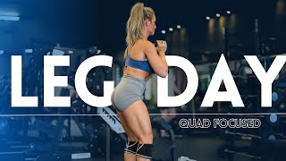 LEG DAY  full workout form tips chickfila run [upl. by Enirhtac996]