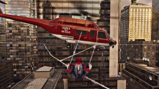 QUĂ‰ PASA SI SPIDERMAN INTENTA DERRIBAR UN HELICĂ“PTERO MARVELÂ´S SPIDERMAN 2 PS5 [upl. by Sert]