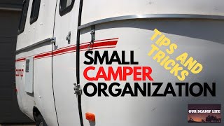 How one family ORGANIZES their small Scamp camper [upl. by Adriano]