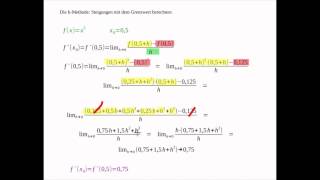 hMethode Sekantensteigung Grenzwert berechnen [upl. by Trebleda]