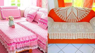 Beautiful and Creative Sofa Cover Design Ideas  Crochet Sofa Cover Design Ideas 2020 [upl. by Novj]