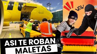 ¡EX TRABAJADOR de AEROPUERTO REVELA TRUCOS para ROBAR MALETAS 😱 ¡Y cómo protegerte [upl. by Ramel]