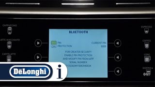 How to set the bluetooth on your DeLonghi PrimaDonna Elite ECAM 65055 coffee machine [upl. by Ledba568]