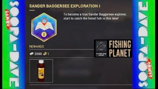 Fishing Planet Sander Baggersee Exploration 1 Mission Guide [upl. by Claudina]