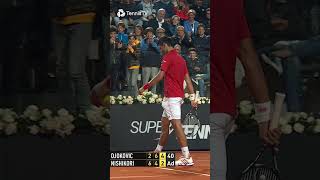 Djokovic Forgot He Had A Broken String 🤣 [upl. by Nohsram]