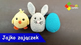 Szydełkowe jajko w kształcie zajączkaA crocheted bunny egg [upl. by Leveridge]