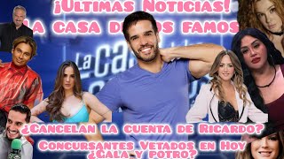 ¡Últimas Noticias de La casa de los Famosos ¿Acusan a Ricardo de Misógino y Cancelan su cuenta [upl. by Gnort979]