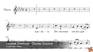 Gounod Charles  Laudate Dominum  Guide Voix  Ténors [upl. by Arata885]