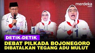 DetikDetik Debat Pilkada Bojonegoro Dibatalkan Tegang Adu Mulut [upl. by Bond299]