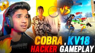 😨LEGENDS PLAYING LIKE 🤬HACKER 🔥DFG KV18 COBRA VS 👑PROS  FREE FIRE IN TELUGU dfg freefire [upl. by Reece]