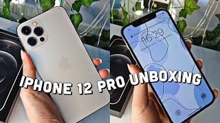 iPhone 12 pro unboxing  primeiras impressões 2023📦✨ [upl. by Danais419]