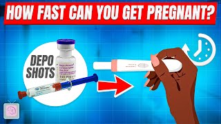 How fast can you get pregnant after depo shot [upl. by Yboc]