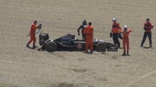 superleague formula Zolder 2010 Doornbos crash [upl. by Avin]