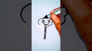 Cartoon cotton candy drawing kidsdrawing howtodraw shorts ​⁠ PalakEducationArts [upl. by Auberon]