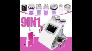 MYCHWAY 76D1SB How to Use 9IN1 Lipocavitation Ultrasound Cavitation 20 Slimming Liposuction Machine [upl. by Adamok]