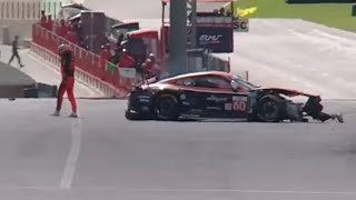 🔴 Claudio Schiavoni and Rahel Frey Crash and 4H Mugello Red flaged [upl. by Adaminah921]