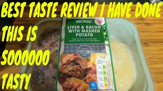 LIVER amp BACON WITH MASHED POTATO Lidl REVIEW £2 79 [upl. by Diad]