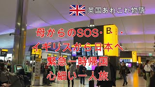 Vol17 母からSOS 日本へ緊急一時帰国。ハイテクなフライトや空港に怖気付く私。オンラインとかアプリとかめちゃ苦手。心細いひとり旅。 [upl. by Uuge]