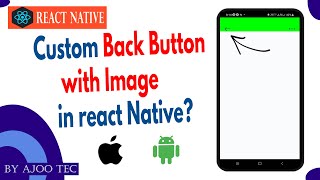 Custom Back Button with Image in react Native  in Hindi [upl. by Aneras594]