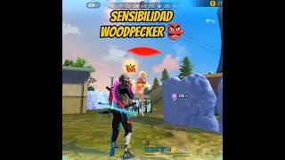 SENSIBILIDAD ACTUALIZADA WOODPECKER 👺 freefire [upl. by Hurst]