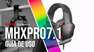 Configura tus Auriculares Gaming con sonido 71 MHXPRO71  Guía uso  Mars Gaming [upl. by Micky]