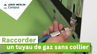 Comment raccorder un tuyau de gaz sans collier  Leroy Merlin [upl. by Adnara]