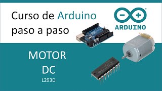 Motor DC en Arduino con driver L293D [upl. by Awuhsoj541]