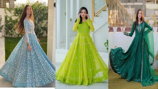 latest fancy frock design 2024 for wedding  partywear wedding long frock amp maxi designs for women [upl. by Ayaladnot146]