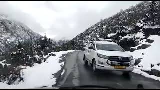 Beautiful Wheather of Sikkim l Winter Snowfall l North Sikkim l nature l nature lovers l Video l [upl. by Eilatam267]