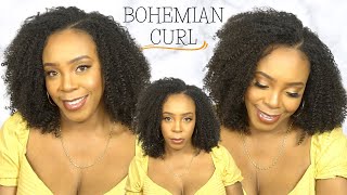 Organique Synthetic Hair U Part Wig  NATURAL BOHEMIAN CURL WIGTYPESCOM [upl. by Ethbun233]