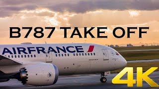 AIR FRANCE B787 PARIS TAKE OFF WITH ATC [upl. by Spain]