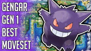 Gengar Gen 1 Best Moveset  Gengar Best Moveset Pokemon Red Blue Yellow Version Guide [upl. by Ecidnarb163]