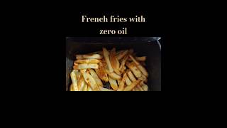 French fries in air fryer zero oil  No deep frying shorts viralshorts food [upl. by Ennovi]