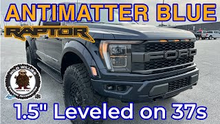 Gen 3 Ford Raptor INDO 15” Leveled on 37s2023 Antimatter Blue Headed to COLORADO [upl. by Navillus]