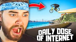 KingWoolz Reacts to DAILY DOSE OF INTERNET INSANE CLIPS Hilarious [upl. by Ahsiam]