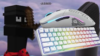 Keyboard  Mouse ASMR Sounds  Hycraft Bedwars  CrisMC [upl. by Sabu]