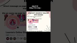 NON TRANSFERRABLE GRABPAY WALLET TO GCASH CONVERT NATEN YAN [upl. by Treve807]