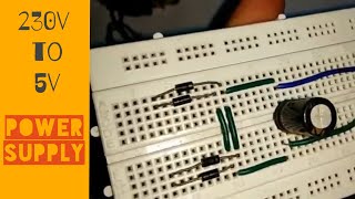 How to Make a 5v power supply in 5 Minutes using 7805 [upl. by Stieglitz825]