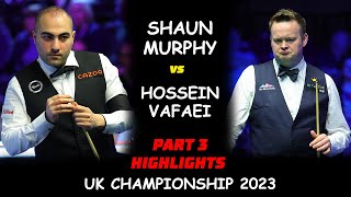 Shaun Murphy vs Hossein vafaei head to head  UK championship snooker 2023  part 3 highlights [upl. by Naesal]