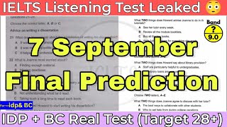 7 September 2024 IELTS LISTENING PRACTICE TEST 2024 WITH ANSWERS  IELTS EXAM PREPARATION  IDP amp BC [upl. by Cofsky852]