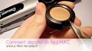 TUTORIEL Comment dépoter un fard MAC [upl. by Nadya]