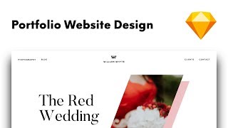 Portfolio Website Design  William Whyte UI Design in Sketch 05 [upl. by Grote889]