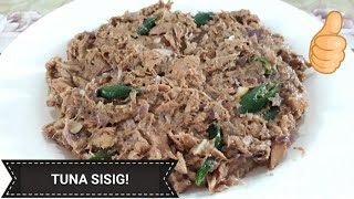 TUNA SISIG  Very easy canned goods recipe for quarantine [upl. by Aciram]