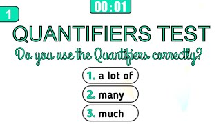 Quantifiers Test – English Grammar Test [upl. by Yruj]