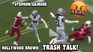 ‘Hollywood’ Brown Vs Stephon Gilmore 🔥 TRASH TALK WR Vs CB Cowboys Vs Cardinals 2023 highlights [upl. by Akem]