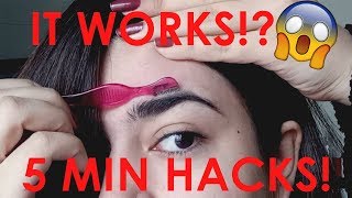 Quick amp Painless Eyebrow Shaping At Home  Naturally Thick Brows  GLOSSIPS [upl. by Beitch838]