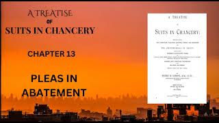 Chapter 13 PLEAS IN ABATEMENT [upl. by Cotterell]