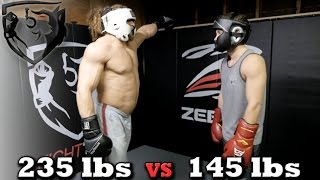 Bodybuilder vs MMA Fighter Jujimufu Sparring Shane Fazen [upl. by Keiko891]