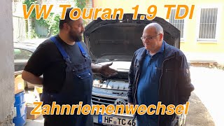 VW Touran 19 TDI  Zahnriemenwechsel  Abonnenten Fahrzeug aus Herford  Triger kayisi yenilendi [upl. by Verna438]