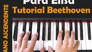 Cómo tocar Para Elisa de Beethoven Fur Elise  TUTORIAL PIANO [upl. by Mayhew]